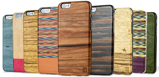 Smartphone wooden cases